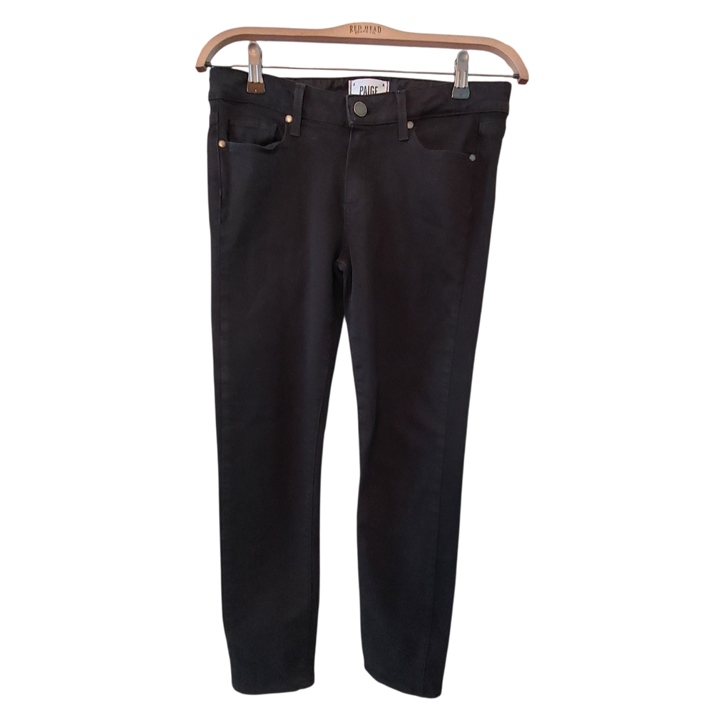 PAIGE Women's Black Verdugo Crop Skinny Jeans - Size 25